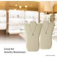 thumbnail image 6 of Novel Box 6 Pack Beige Linen Necklace/Pendant Foldable Display Stands 14.5x9 Inches with Easel Stand, 6 of 7