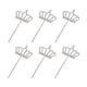 thumbnail image 2 of Princess Cupcake Toppers Shine Embellishment Reutilizable Mosaico Proceso frágil para Graduación Boda Inauguración Postre Booth Props Plata Gloria Primeros de la magdalena, 2 of 9