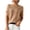 Gold, variant on Staron Women's Short Sleeve Knit Top Round Neck Pullover Casual Comfy Solid Color Fashion T-Shirt, Purple S