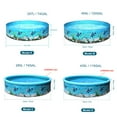 thumbnail image 4 of Piscina Piscina portátil de plástico duro sin inflación Piscina plegable Piscina familiar Piscina re TOMSHOO Piscina, 4 of 7