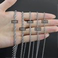 thumbnail image 4 of 18k Real Gold Plated Rope Chain 5mm Stainless Steel Twist Chain Necklace for Men Women 16 Inches, 4 of 4