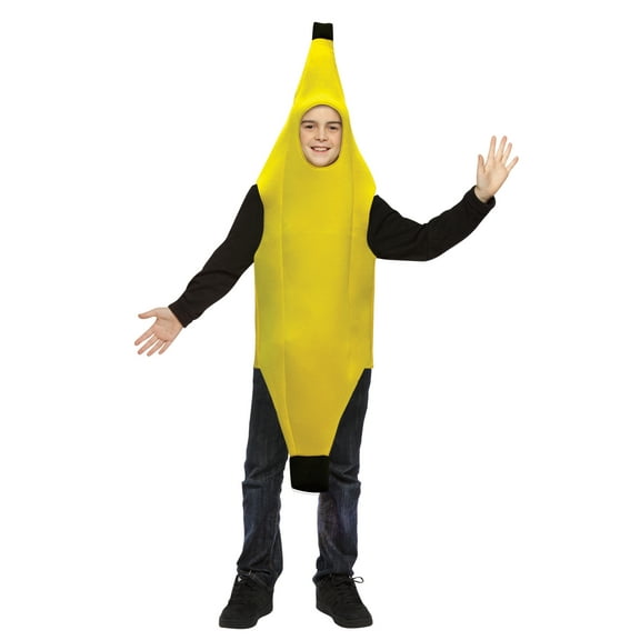 Rasta Imposta Ultimate Banana Tropical Fruit Halloween Costume, Yellow, Teen Size 12-16, Unisex