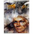 thumbnail image 2 of Design Art - Woman with Flying Eagles, 2 of 3