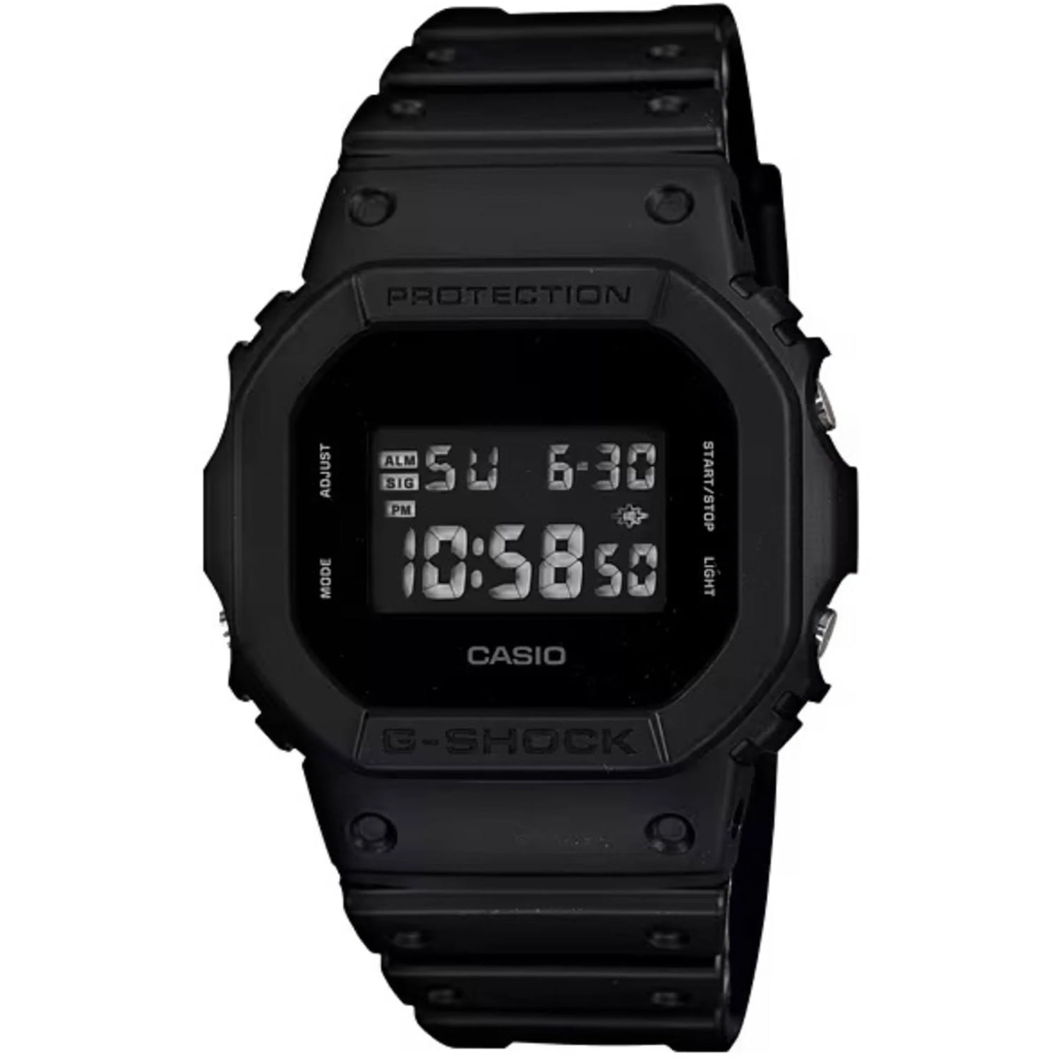 Casio G-Shock Black Water Resistant Digital Men's Outdoor Watch - DW5600BB-1
