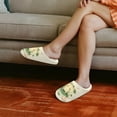 thumbnail image 3 of POLERO Frog Lotus Flower Print Indoor Slippers for Women Lightweight House Bedroom Closed Toe Warm Slipper Shoes Trendy Gift Slippers, Size 4.5-5.5, 3 of 7