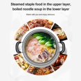 thumbnail image 5 of Professional Steamer Pot, Fast Heating Stainless Steel Cookware, Quality Glass Lid for Clear Monitoring, Porous Design for Even Cooking, 5 of 7