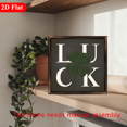 thumbnail image 6 of 2D Flat, 1pc Rustic Farmhouse Style Board Painting, Lucky Four-leaf Clover Art Printing, St Patrick's Day Wall Decoration, Spring Decoration, for Bedroom, Living Room, Dining Room, Cafe, Table and, 6 of 7