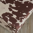 thumbnail image 4 of Christopher Knight Home Ottomane de Rangement en Velours Tatiana, Vache Laitière / Brun Foncé, 4 of 4