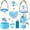 Blue, variant on 9pcs Accessories Set for Stanley Cup, Including Bottle Handle Strap, Straw Covers, Boot, Keychains, Lip Balm Sleeve and Mini Handle Charm, Fits 20/30/40 oz Stanley Tumblers(pink)