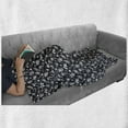thumbnail image 5 of Garden Soft Flannel Fleece Throw Blanket, Silhouette of Mediterranean Olive Branches Growth of Mother Nature, Cozy Plush for Indoor and Outdoor Use, 50" x 60", Dark Blue Grey and White, by Ambesonne, 5 of 5