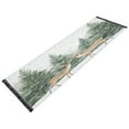 thumbnail image 5 of WOBOGO Two Deer Are in The Snow Bedside long rug delicate and soft modern indoor area decor non slip carpet for bed room corridor entrance balcony, 5 of 8