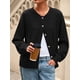 thumbnail image 2 of Suéter PRETTYGARDEN con Botones, Manga Larga, Negro, Talle S, 2 of 8
