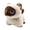 Brown, variant on AI Pixie Paw Smart Interactive Plush Cat Voice Responsive Touch Activated Expressive Eyes AI Companion Stuffed Animal for Kids and Pet Lovers, White