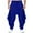 Pants-A296Blue, variant on Mens Hippie Pants Loose Fit Soft Breathable Fabric Yoga Pants Elastic Waist Harem Style Design Lounge Pants Meditation Yoga Wear