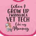 thumbnail image 4 of Inktastic Vet Tech Mom Veterinary Technician Girls Baby Bib, 4 of 4