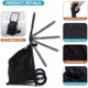 thumbnail image 2 of 2 - in - 1 foldable grocery cart: heavy - duty hand truck con cushioned seat, removable waterproof bag, portable trolly dolly para groceries, 2 of 5