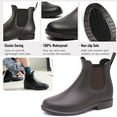 thumbnail image 3 of CHICVOMEY Women's Waterproof Chelsea Rain Boots Anti-Slip Rubber Ankle Boots for Gardening Walking & Outdoor Comfort Short Rainboots for Women, 3 of 8