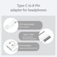 thumbnail image 3 of Adaptador de 8 Pin a USB C para Auricular, Adaptador de Audio de 8 Pin a USB C con Chip DAC Coatible con iPhone 17, 16, 15 Pro MAX Plus Air iPad 11, Solo fuión de Audio, no para Cargar o, 3 of 5