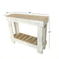 thumbnail image 4 of del Hutson Designs Table d'Entrée Rustique en Bois de 38 Po, Blanche/naturelle, 4 of 8