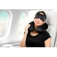 thumbnail image 5 of Brookstone Travel Neck Pillow Set - Classic Memory Foam Head and Neck Pillow and Sleep Eye Mask, 5 of 7