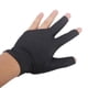 thumbnail image 2 of Guante Profesional Sunnimix Negro Para Billar De Mano Izquierda Tres Abierto, 2 of 9