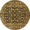thumbnail image 1 of Ahgly Company Indoor Round Persian Brown Traditional Area Rugs, 3' Round, 1 of 4