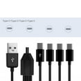 thumbnail image 3 of USB Multi Charging Cable 4 in1 Multiple Phone Charger Cord USB C Multi Cable with Type C Port for Phones Tablets, 3 of 6