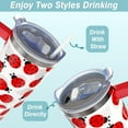 thumbnail image 2 of 40 oz Ladybug Tumbler With handle and straw,Stainless Steel Cup Extra Large Vacuum Double Wall Insulated Tumblers Travel Mug,Hot and cold beverages Car Cup, 2 of 6