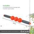 thumbnail image 2 of Gaiam Restore Massage Stick Pressure Point Muscle Massage Roller, 2 of 5