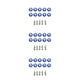 thumbnail image 4 of Riwesomey Juego de 10 piezas de arandelas y tornillos para automóviles, juego surtido de arandelas decorativas para pernos de vehículos, Type1 NO1, 4 of 6