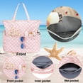 thumbnail image 4 of Bolsas impermeables de playa y piscina para mujer y mujer, extragrandes, bolsa de mano para gimnasio con compartimento húmedo para viajes de fin de semana, 4 of 7