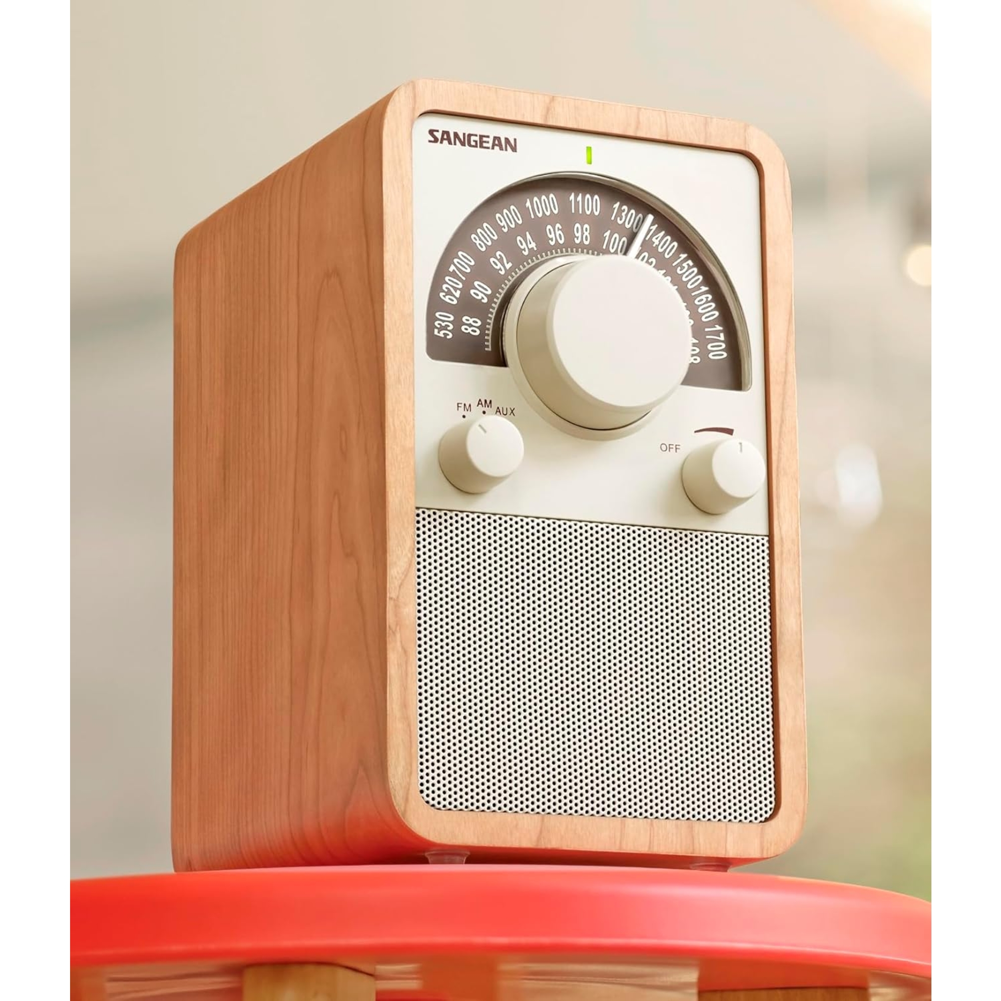 Sangean WR-15WL Am Fm Wooden Cabinet Radio Walnut