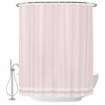 thumbnail image 2 of Farmhouse Pink White Striped Waterproof Fabric Shower Curtain,Modern Stripes Waterproof Fabric Shower Curtain for Bathroom Curtains Bathtubs Hotel Washable Shower Curtains with 12 Hooks Small 36x72in, 2 of 8