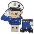 thumbnail image 1 of U Disk Cartoon Creative Flexible Plastic Portable for Windows 98/Me/2000/XP USB2.0 Police 128G, 1 of 5