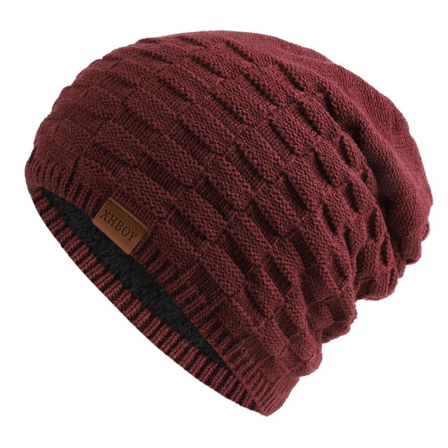 Women's Foldable Handmade Ear Protection Warm Wool Cap Cotton Slouchy Hat Knitted Hat Windproof Cold Sweat Hat