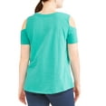 thumbnail image 2 of Women's Plus Cold Shoulder Tee, 2 of 3