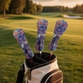 thumbnail image 2 of Uorisanigo Golf Head Covers for Drivers, Fairway Woods and Hybrids, 3 Pack Ethnic Floral Dragonfly Golf Club Head Covers, Soft Polyester Lined for Extra Club Protection, Outdoor Accessories, 2 of 7