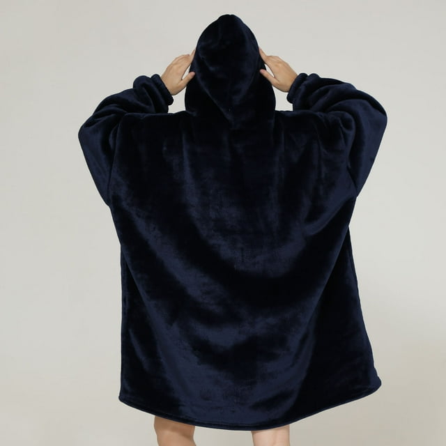 Manta con Capucha ANGGREK Sudadera Suave de Gran Tamaño Color Puro Talla Única