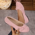 thumbnail image 4 of Flats for Women Trendy Casual Closed Round Toe Bowknot Dress Shoes, 4 of 6