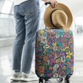 thumbnail image 2 of Pioneer Flower Floral Print Pattern Luggage Cover Fashion Suitcase Cover Baggage Covers Fit 25-28 Inch Luggage (Go Travel), 2 of 2