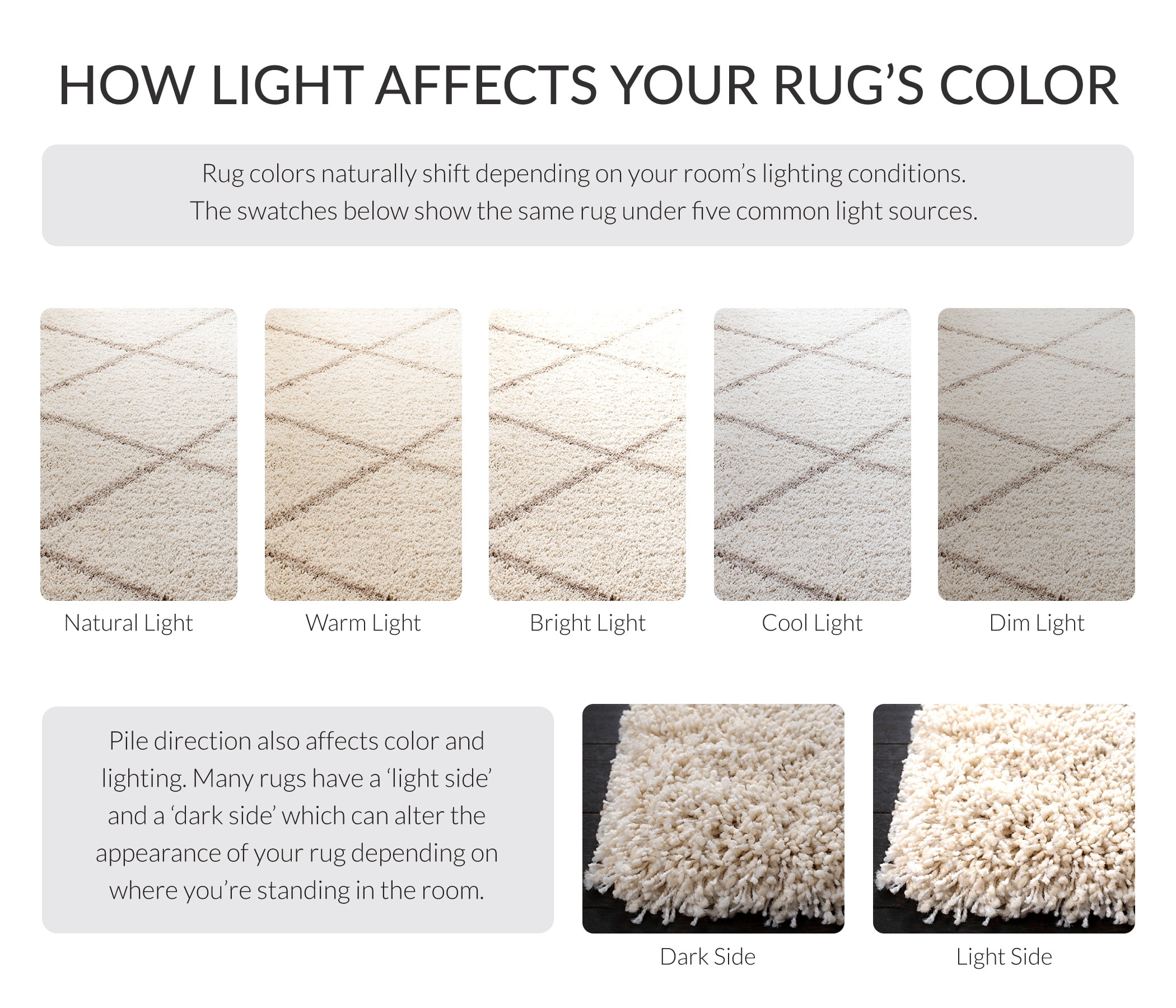 Safavieh Hudson Amias Geometric Shag Area Rug, Ivory/Beige, 4' x 4' Square