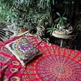 thumbnail image 2 of Gojian Handmade Indian hippie Bohemian Psychedelic Peacock Mandala Wall hanging College Dorm Beach Throws Table Cloth Bedding Tapestry, 2 of 5