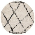 thumbnail image 4 of SAFAVIEH Manhattan Kayleah Diamond Area Rug, Ivory/Black, 4' x 6', 4 of 10