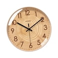 thumbnail image 3 of Reloj de pared silencioso de madera con rueda, anillos anuales y números arábigos, ideal para 355 cm, 3 of 9