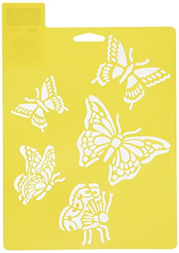 BUTTERFLIES STENCIL BUTTERFLY INSECT WINGS PAINT COLOR TEMPLATE CRAFT DELTA NEW