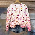 thumbnail image 4 of Valentines Day Shirts Women Heart Graphic Long Sleeve Shirt Loose Crewneck Sweatshirt Valentines Womens Tops Spring Outfits for Women 2026, 4 of 5