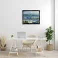 thumbnail image 2 of Stupell Industries The Sea at Les Saintes-Maries-de-la-Mer Vincent van Gogh Painting Painting Jet Black Floating Framed Canvas Print Wall Art, Design by one1000paintings, 2 of 6