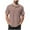 Brown, variant on FRSASU Polo Shirts for Men Long Sleeve Striped Printing Tops Summer Casual Loose Shirt Brown L