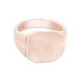 thumbnail image 2 of AFFY Octagon Cut Engravable Men's Signet Ring In 14K Rose Gold Plated Sterling Silver, Ring Size 9, 2 of 3