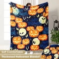 thumbnail image 2 of SEIKANO-Manta con estampado de Halloween para el hogar, manta gruesa de franela de lana de dibujos animados, Anime, siesta, aire acondicionado, cuadrada, decorativa, 2 of 4